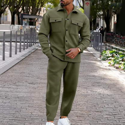 Orson Men's Suede Jacket - front view