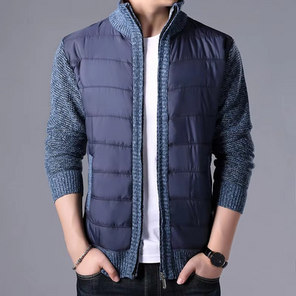 Marlow Men's Cardigan - fabric and finish detail