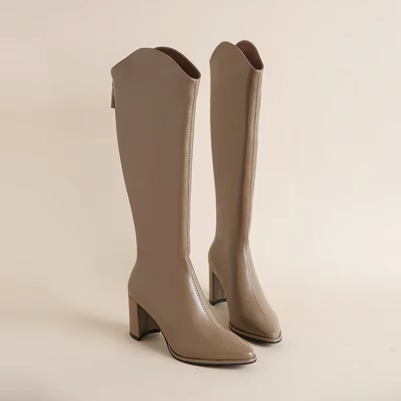 Astrid Women's Knee-high Boots - fabric and finish detail