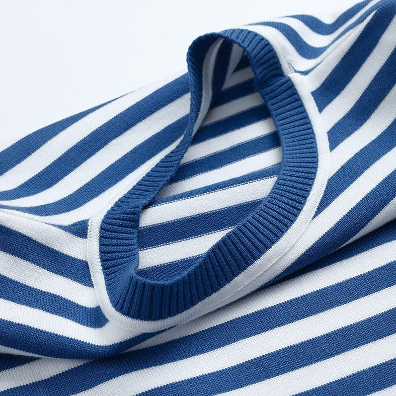 Xanthe Women's Striped T-shirt - full-length view