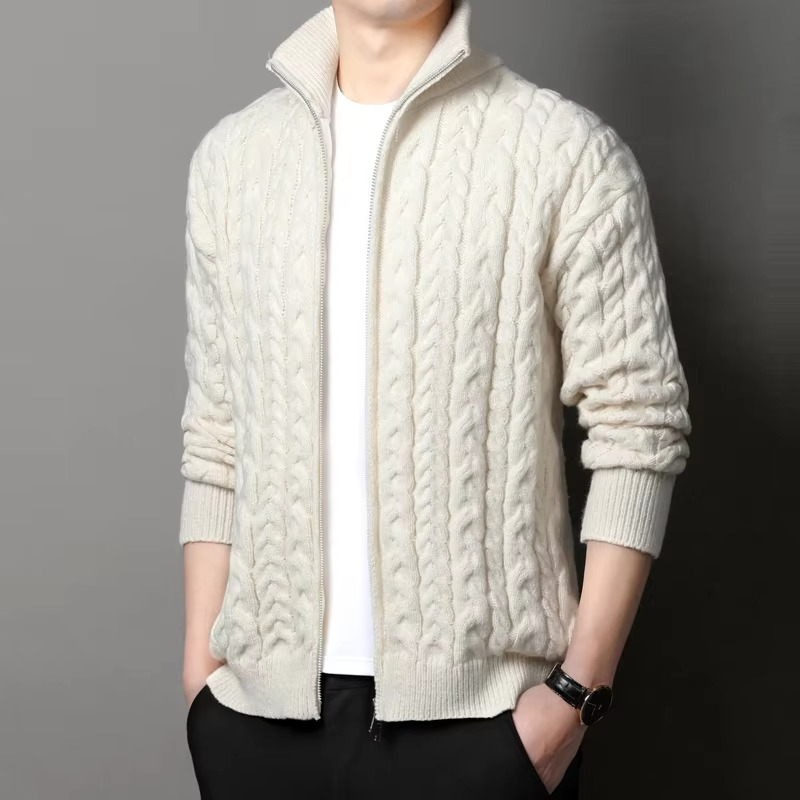 Nolan Men's Cardigan - styled view