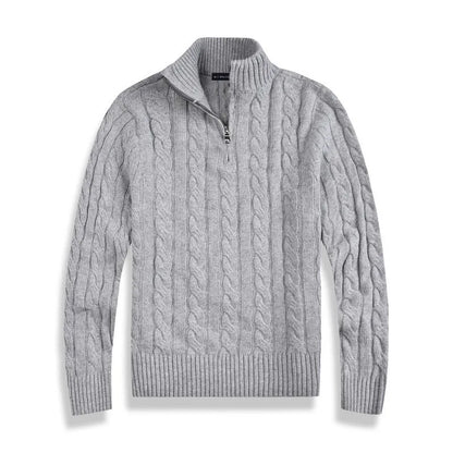 Yves Men's Cable Knit Sweater - full-length view