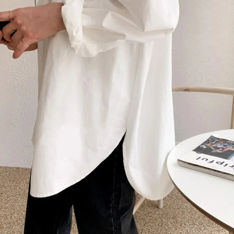 Imogen Women's Oversized Blouse - flat lay