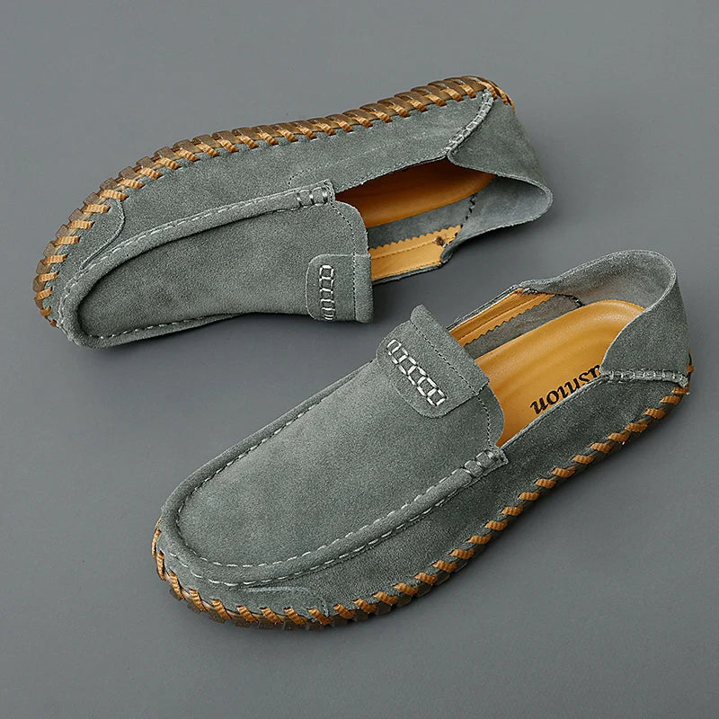 Rhys Men's Suede Loafers - back view