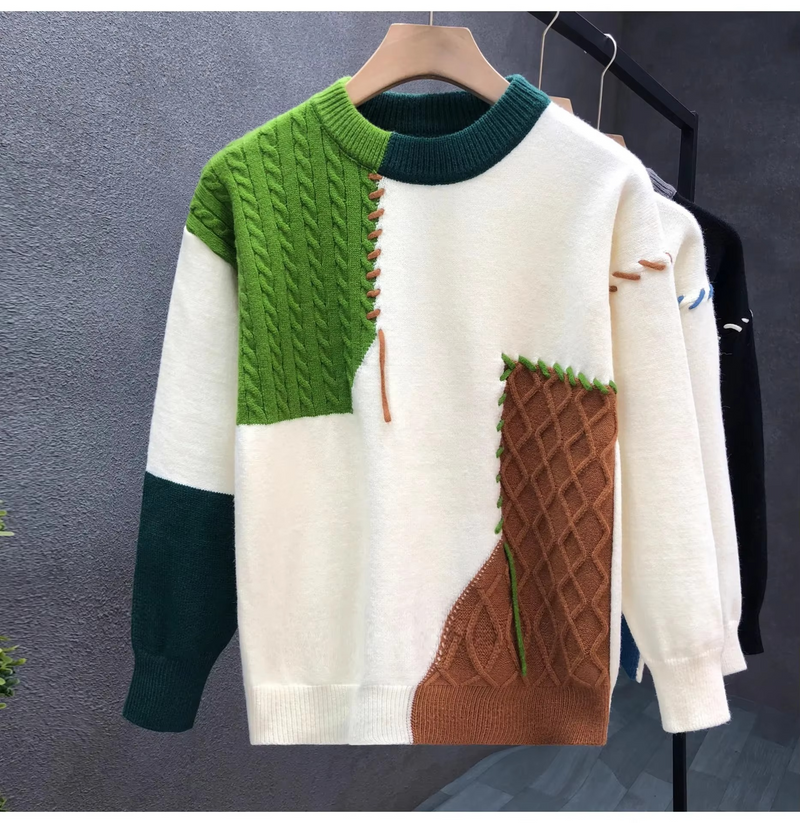 Ambrose Men's Sweater - fabric and finish detail