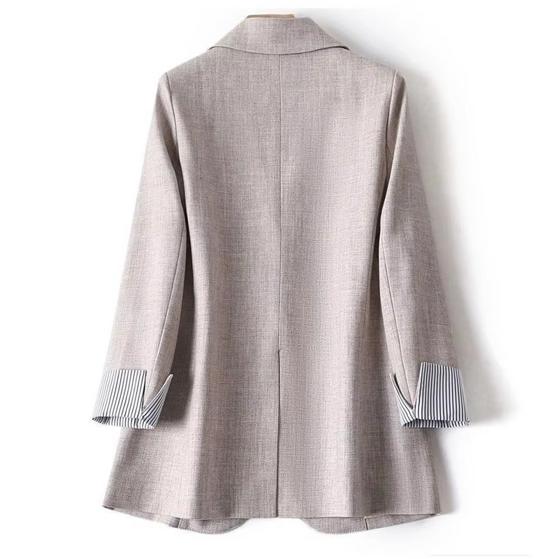 Nadia Women's Plaid Blazer - full-length view