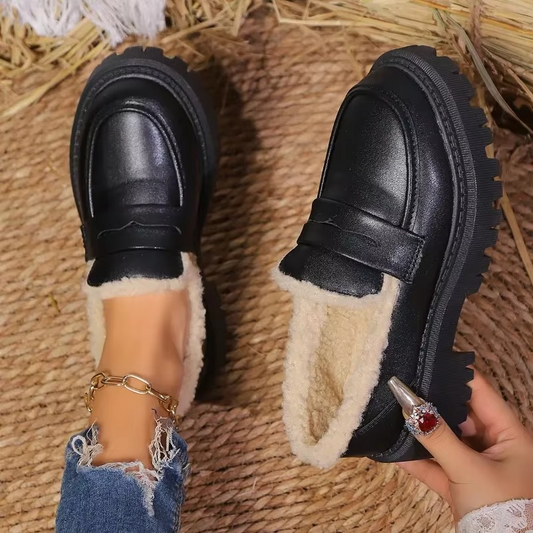 June Women's Suede Loafers - front view