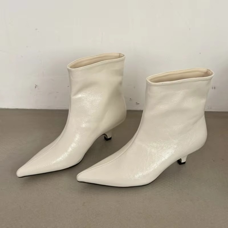 Rhea Women's Ankle Boots - fabric and finish detail
