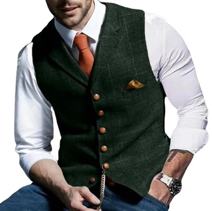 Nico Men's Striped Vest - full-length view