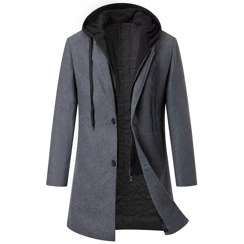 Theo Men's Trench Coat - styled view