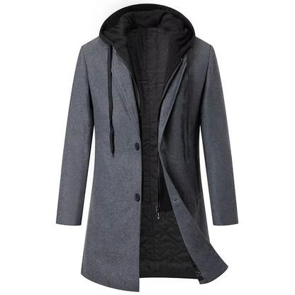 Theo Men's Trench Coat - styled view