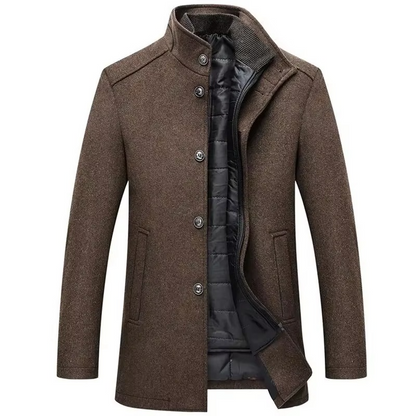 Marlow Men's Coat - fabric and finish detail