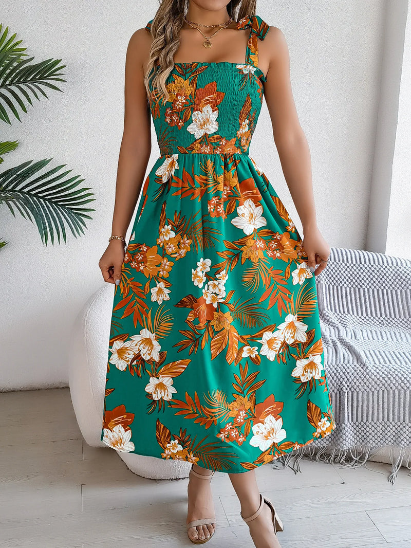 Rosa Women's Floral Floral Sundress - styled view