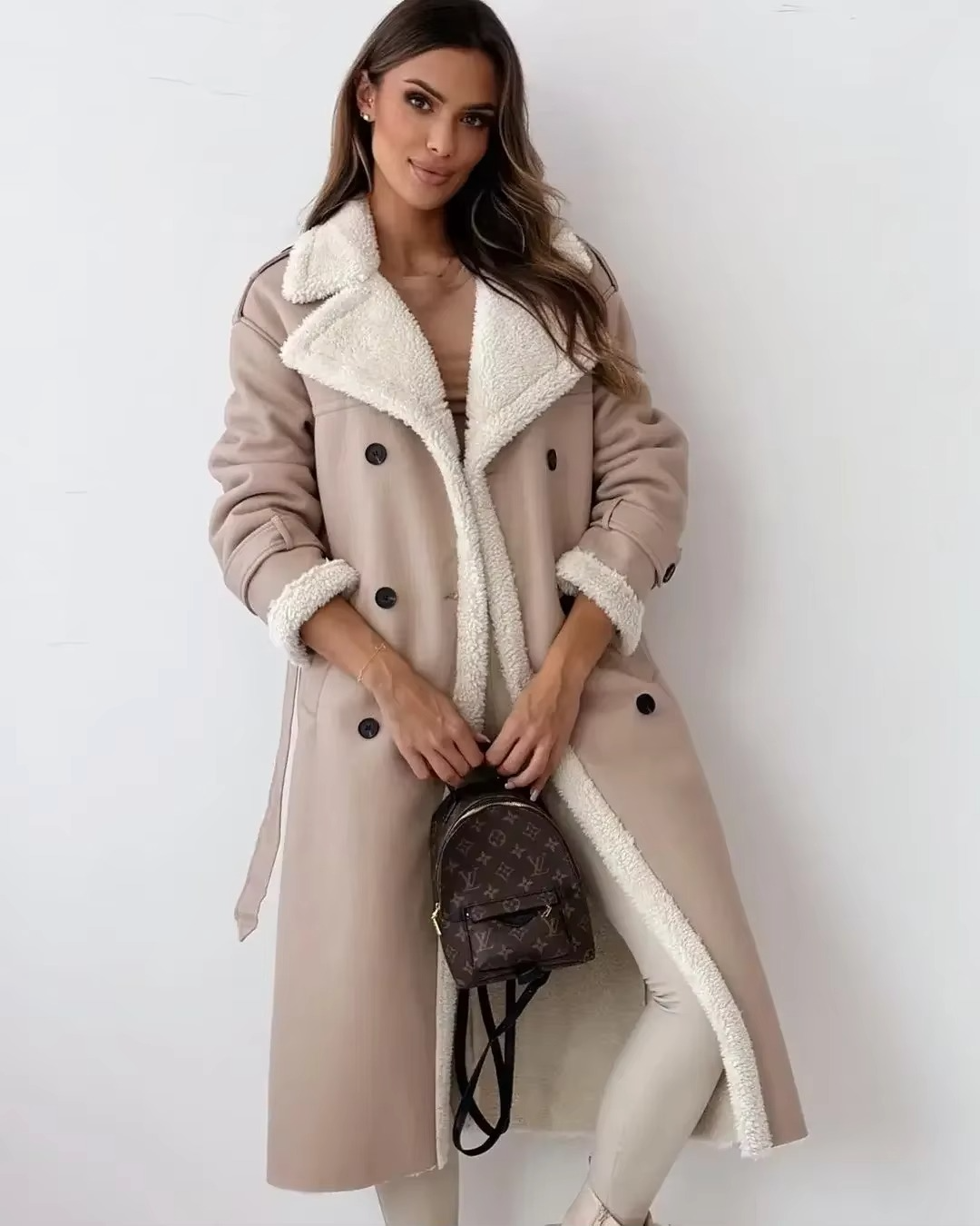 Mabel Women's Trench Coat - styled view
