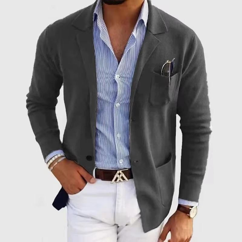 Griffin Men's Cardigan - close-up detail