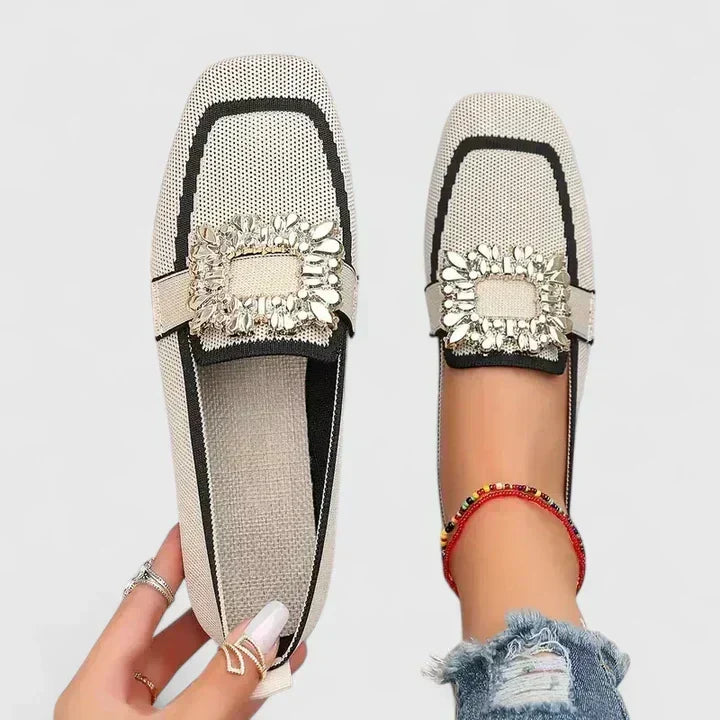 Ulla Women's Loafers - fabric and finish detail