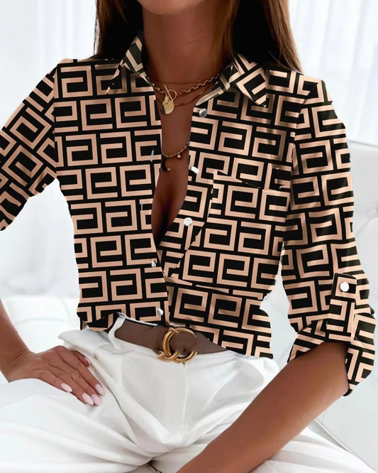 Genevieve Women's Blouse - styled view