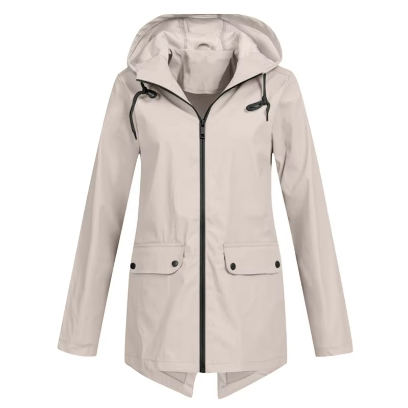 Jolie Women's Trench Coat - flat lay