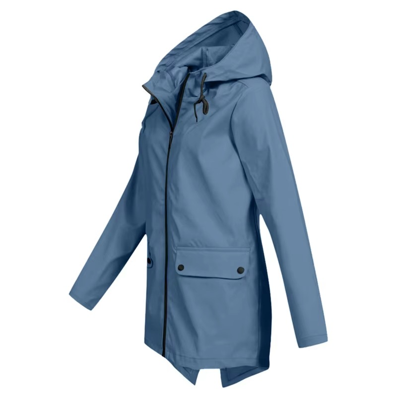 Jolie Women's Trench Coat - fabric and finish detail