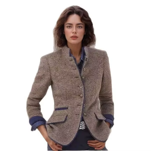 Juliette Women's Oversized Jacket - fabric and finish detail