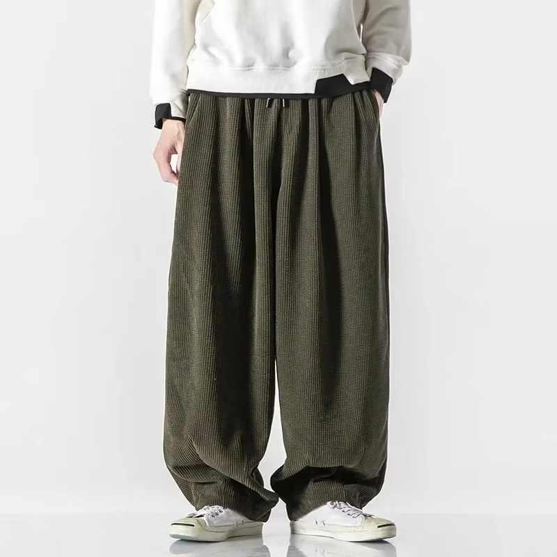 Jude Men's Wide Leg Trousers - full-length view