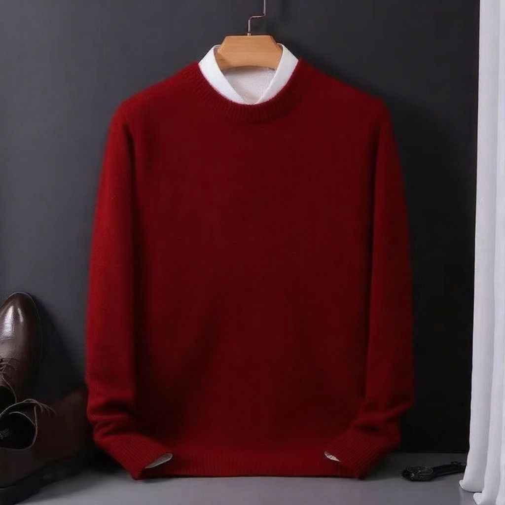 Caleb Men's Oversized Sweater - styled view