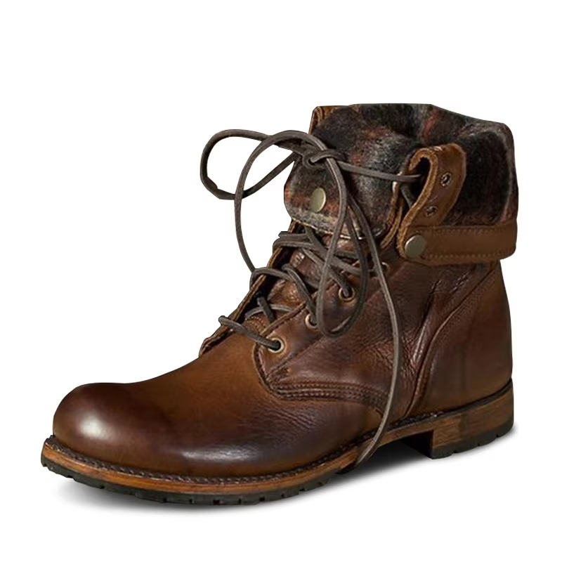 Marlow Men's Ankle Boots - fabric and finish detail