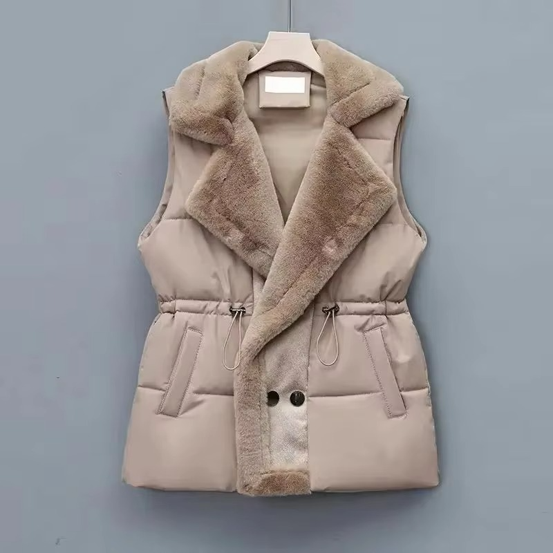 Nora Women's Vest - fabric and finish detail
