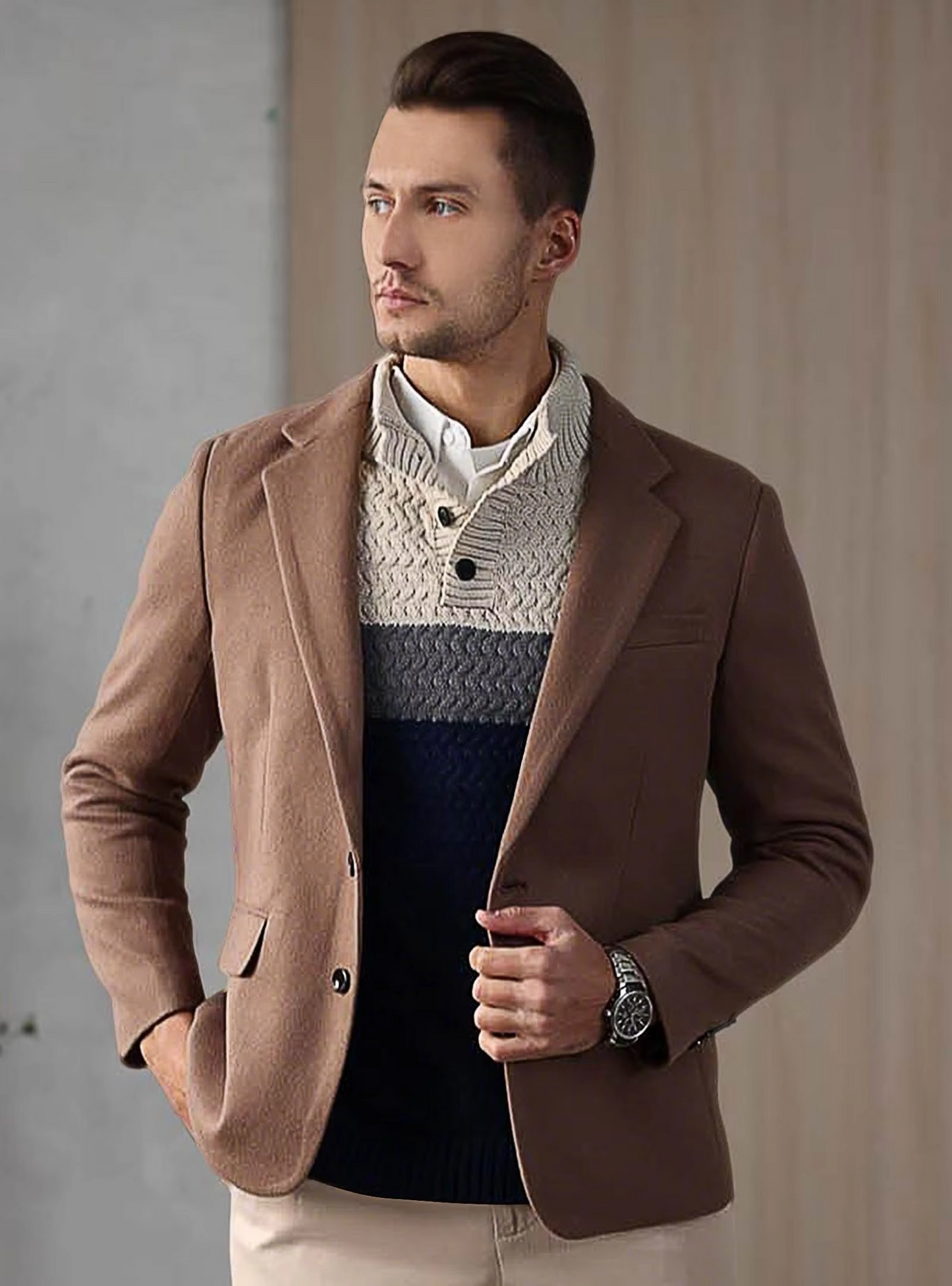 Hollis Men's Sweater - front view