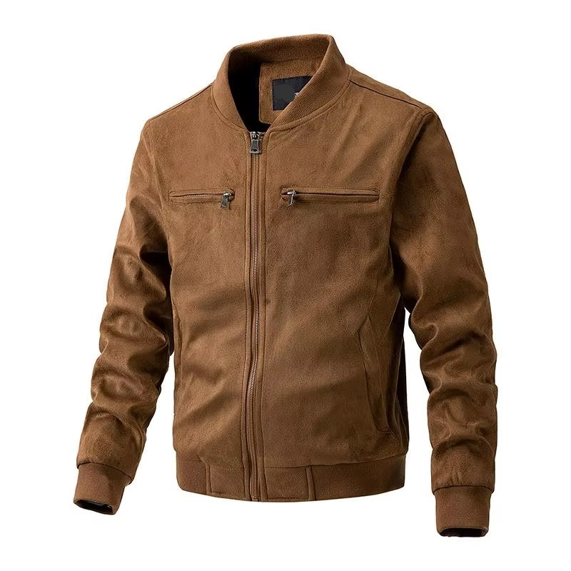 Lachlan Men's Suede Jacket - styled view
