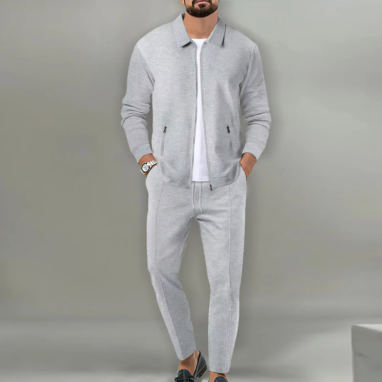 Gideon Men's Jacket - fabric and finish detail
