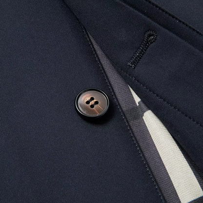 Quill Men's Trench Coat - fabric and finish detail