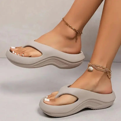 Paloma Women's Platform Flip Flops - front view