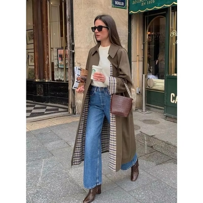 Imogen Women's Trench Coat - fabric and finish detail