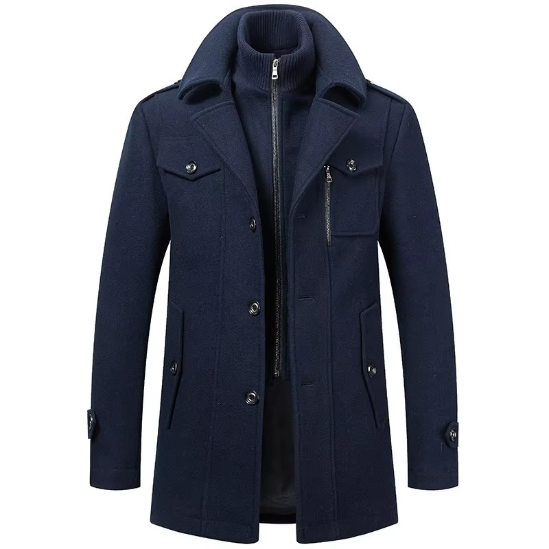 Sawyer Men's Trench Coat - full-length view