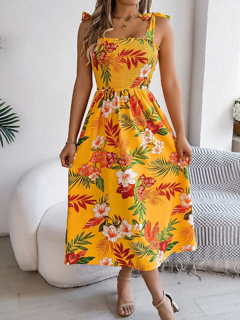 Rosa Women's Floral Floral Sundress - back view