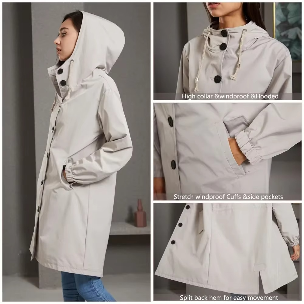 Lena Women's Trench Coat - styled view