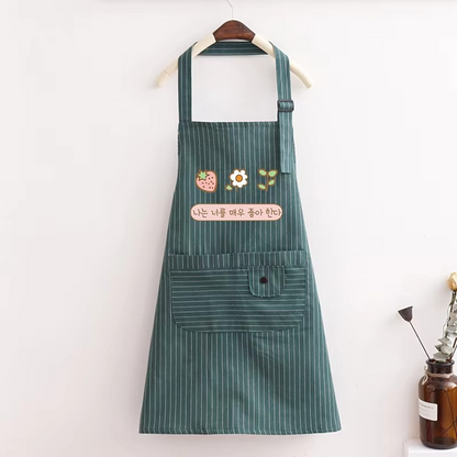 Ember Plaid Apron - styled view