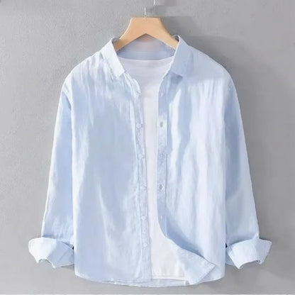 Otis Men's Linen Shirt - back view