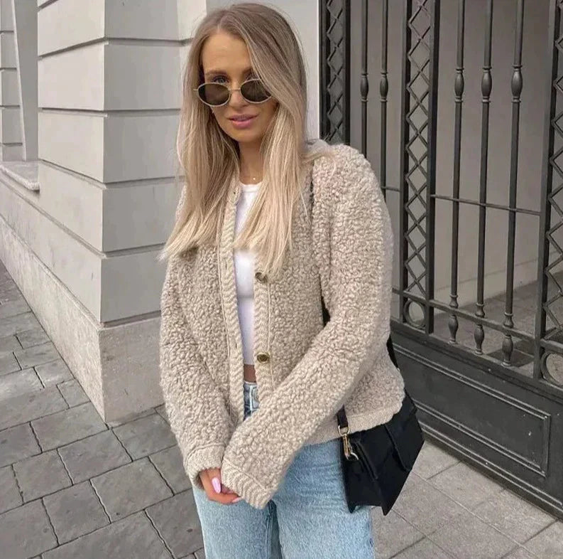 Uma Women's Cardigan | Button Front, Button