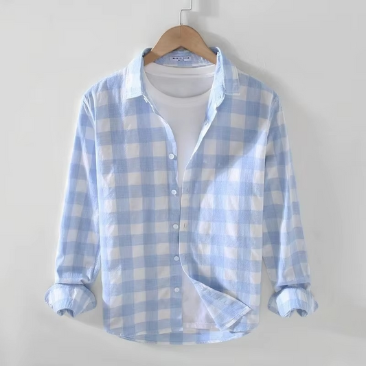 Hollis Men's Plaid Shirt - styled view