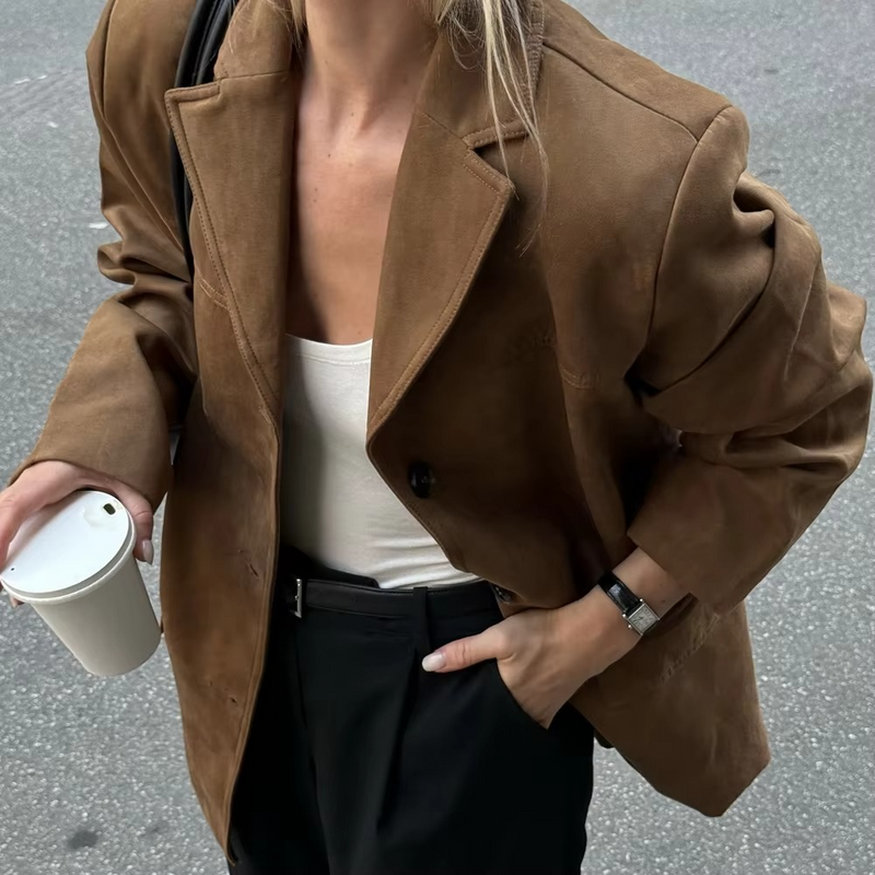 Giselle Women's Suede Jacket | Vintage, Leather