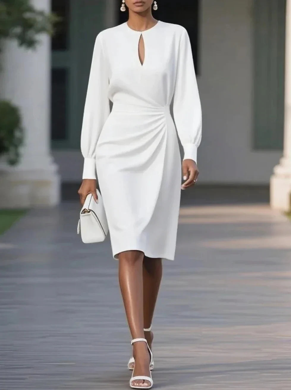 Faye Women's Midi Dress - close-up detail
