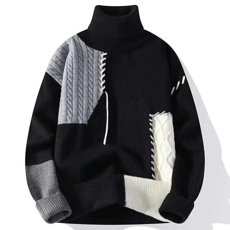 Hector Men's Sweater - fabric and finish detail