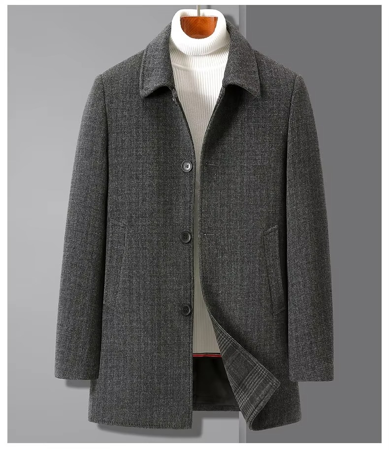 Barnaby Men's Trench Coat - styled view