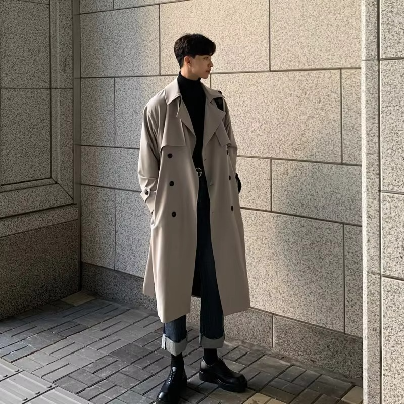 Wilder Men's Trench Coat - flat lay