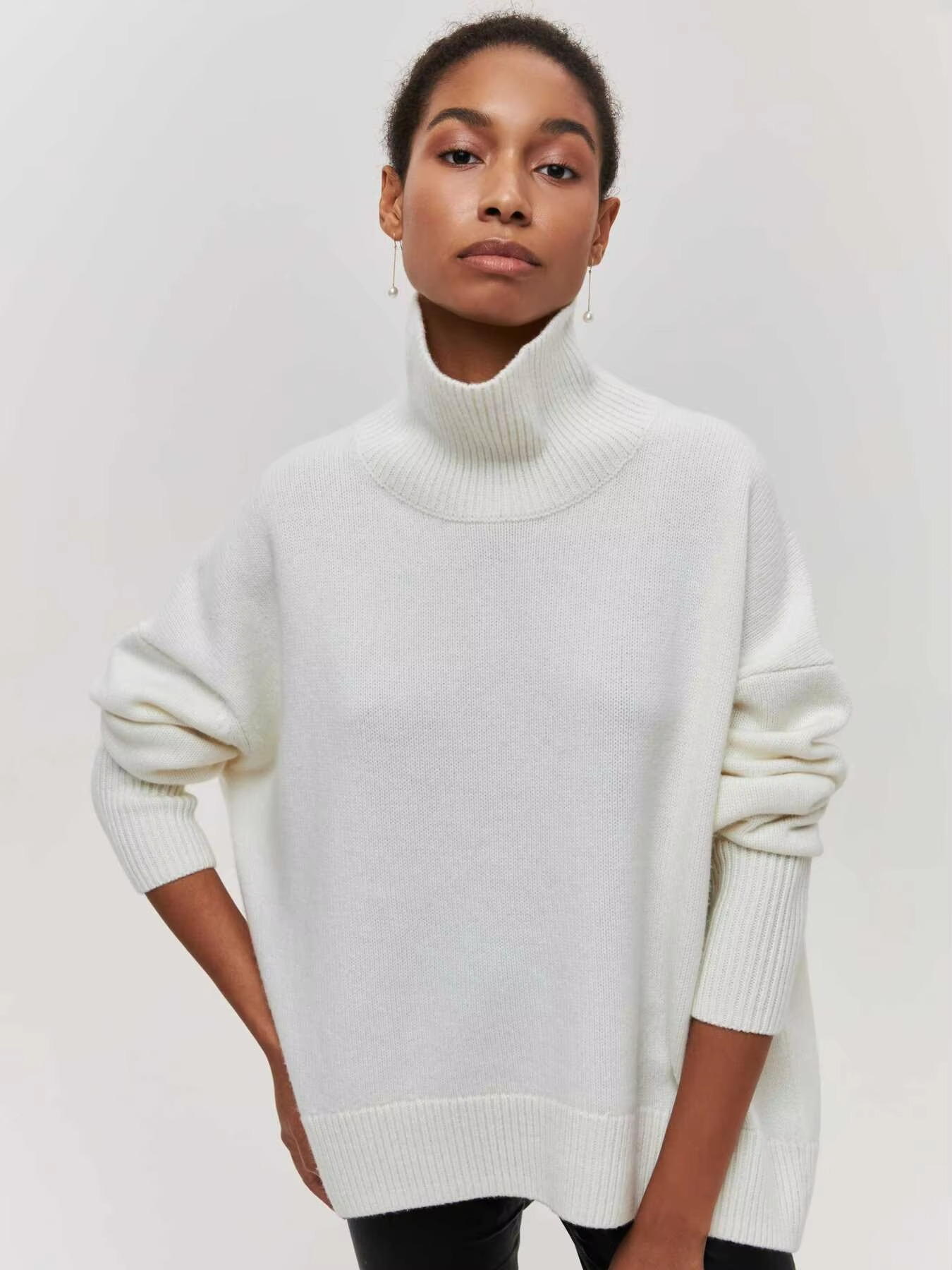 Mabel Women's Oversized Sweater - full-length view