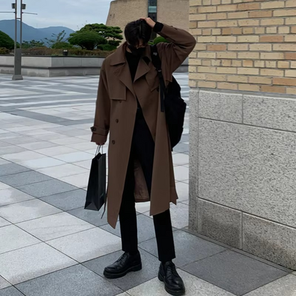 Wilder Men's Trench Coat - front view