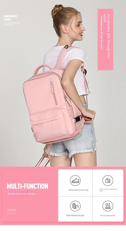 Margot Women's Backpack - fabric and finish detail