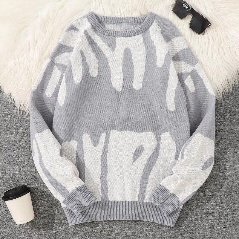 Hollis Men's Sweater - fabric and finish detail